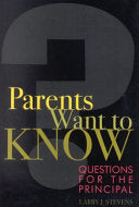 Parents Want to Know: Questions for Principals
